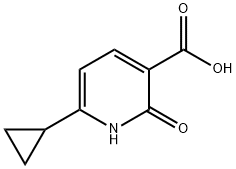 6-cyclopropyl-2-oxo-1,2-dihydro-3-pyridinecarboxylic acid 구조식 이미지