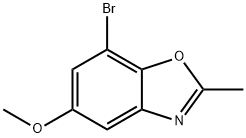 7-bromo-2-methyl-1,3-benzoxazol-5-yl methyl ether 구조식 이미지