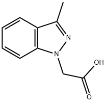 (3-methyl-1H-indazol-1-yl)acetic acid Structure