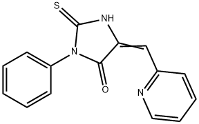 (5E)-2-mercapto-3-phenyl-5-(pyridin-2-ylmethylene)-3,5-dihydro-4H-imidazol-4-one 구조식 이미지