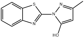 1-(1,3-benzothiazol-2-yl)-3-methyl-1H-pyrazol-5-ol 구조식 이미지