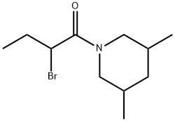 1-(2-bromobutanoyl)-3,5-dimethylpiperidine 구조식 이미지