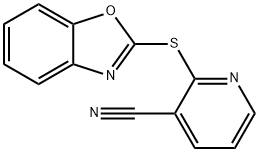 2-(1,3-benzoxazol-2-ylthio)nicotinonitrile 구조식 이미지