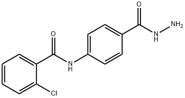 2-chloro-N-[4-(hydrazinocarbonyl)phenyl]benzamide 구조식 이미지