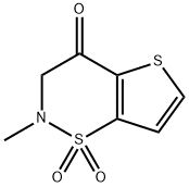 2-methyl-2,3-dihydro-4H-thieno[2,3-e][1,2]thiazin-4-one 1,1-dioxide 구조식 이미지