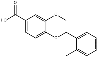 3-methoxy-4-[(2-methylbenzyl)oxy]benzoic acid Structure