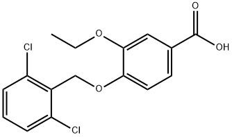 4-[(2,6-dichlorobenzyl)oxy]-3-ethoxybenzoic acid 구조식 이미지