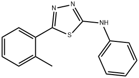 5-(2-methylphenyl)-N-phenyl-1,3,4-thiadiazol-2-amine Structure