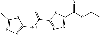 ethyl 5-{[(5-methyl-1,3,4-thiadiazol-2-yl)amino]carbonyl}-1,3,4-thiadiazole-2-carboxylate Structure