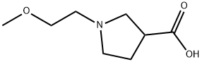 1-(2-methoxyethyl)pyrrolidine-3-carboxylic acid Structure