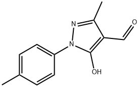 5-hydroxy-3-methyl-1-(4-methylphenyl)-1H-pyrazole-4-carbaldehyde Structure