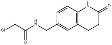 2-chloro-N-[(2-oxo-1,2,3,4-tetrahydroquinolin-6-yl)methyl]acetamide Structure