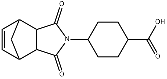 4-(1,3-dioxo-1,3,3a,4,7,7a-hexahydro-2H-4,7-methanoisoindol-2-yl)cyclohexanecarboxylic acid Structure