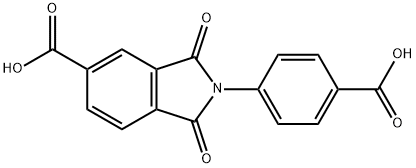 2-(4-carboxyphenyl)-1,3-dioxoisoindoline-5-carboxylic acid 구조식 이미지