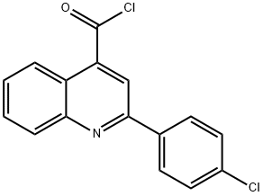 2-(4-chlorophenyl)quinoline-4-carbonyl chloride Structure