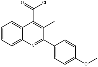 2-(4-methoxyphenyl)-3-methylquinoline-4-carbonyl chloride Structure