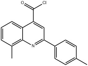 8-methyl-2-(4-methylphenyl)quinoline-4-carbonyl chloride 구조식 이미지