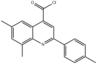 6,8-dimethyl-2-(4-methylphenyl)quinoline-4-carbonyl chloride Structure