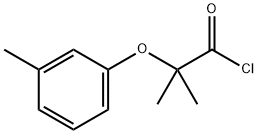 2-methyl-2-(3-methylphenoxy)propanoyl chloride 구조식 이미지