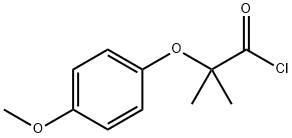 2-(4-methoxyphenoxy)-2-methylpropanoyl chloride Structure