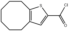 4,5,6,7,8,9-hexahydrocycloocta[b]thiophene-2-carbonyl chloride Structure