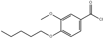 3-methoxy-4-(pentyloxy)benzoyl chloride 구조식 이미지