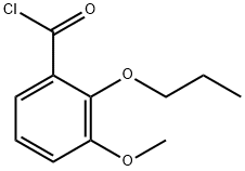 3-methoxy-2-propoxybenzoyl chloride Structure