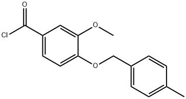 3-methoxy-4-[(4-methylbenzyl)oxy]benzoyl chloride Structure