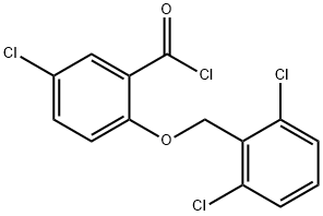 5-chloro-2-[(2,6-dichlorobenzyl)oxy]benzoyl chloride 구조식 이미지