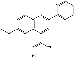 6-ethyl-2-pyridin-2-ylquinoline-4-carbonyl chloride hydrochloride 구조식 이미지