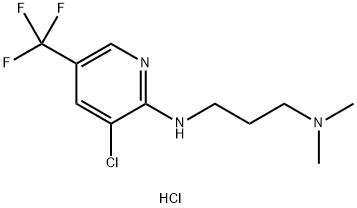 N1-[3-Chloro-5-(trifluoromethyl)-2-pyridinyl]-N3,N3-dimethyl-1,3-propanediamine hydrochloride 구조식 이미지