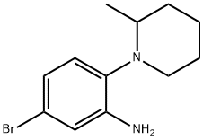 5-Bromo-2-(2-methyl-1-piperidinyl)aniline 구조식 이미지