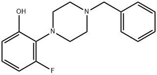 2-(4-Benzyl-1-piperazino)-3-fluorophenol Structure