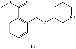 Methyl 2-[(3-piperidinyloxy)methyl]benzoatehydrochloride Structure