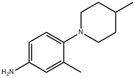 3-Methyl-4-(4-methyl-1-piperidinyl)aniline Structure