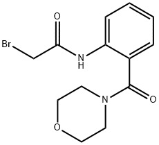 2-Bromo-N-[2-(4-morpholinylcarbonyl)phenyl]-acetamide Structure