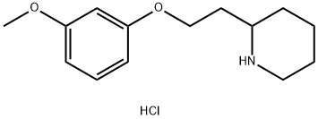 3-Methoxyphenyl 2-(2-piperidinyl)ethyl etherhydrochloride Structure