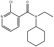 2-Chloro-N-cyclohexyl-N-ethylnicotinamide Structure