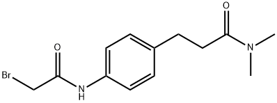 3-{4-[(2-Bromoacetyl)amino]phenyl}-N,N-dimethylpropanamide Structure