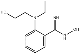 2-[Ethyl(2-hydroxyethyl)amino]-N'-hydroxybenzenecarboximidamide Structure