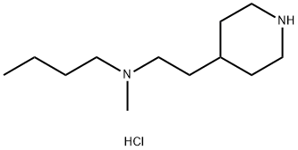 N-Methyl-N-[2-(4-piperidinyl)ethyl]-1-butanaminedihydrochloride 구조식 이미지