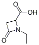 1-Ethyl-4-oxo-2-azetidinecarboxylic acid Structure