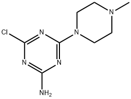 4-Chloro-6-(4-methyl-1-piperazinyl)-1,3,5-triazin-2-amine Structure