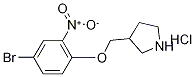 3-[(4-Bromo-2-nitrophenoxy)methyl]pyrrolidinehydrochloride 구조식 이미지