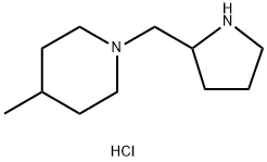 4-Methyl-1-(2-pyrrolidinylmethyl)piperidinedihydrochloride 구조식 이미지