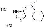 N-Methyl-N-(2-pyrrolidinylmethyl)cyclohexanaminedihydrochloride 구조식 이미지