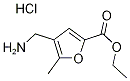 4-Aminomethyl-5-methyl-furan-2-carboxylic acidethyl ester hydrochloride Structure