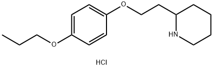 4-[2-(2-Piperidinyl)ethoxy]phenyl propyl etherhydrochloride Structure