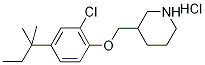 3-{[2-Chloro-4-(tert-pentyl)phenoxy]-methyl}piperidine hydrochloride 구조식 이미지