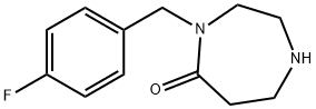 4-(4-Fluorobenzyl)-1,4-diazepan-5-one Structure